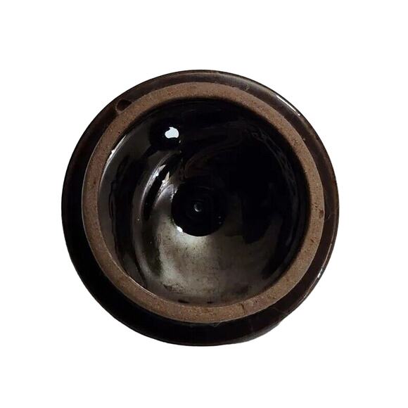 Hand Painted Vintage Brown Betty Redware Teapot Moriage Enamel Made In Japan - Picture 8 of 8